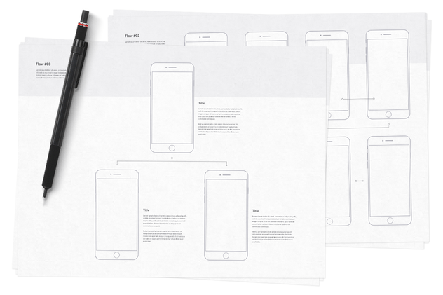 经典适用超级手机应用相框图大礼包 Mobile Wireframe Kit插图(5)