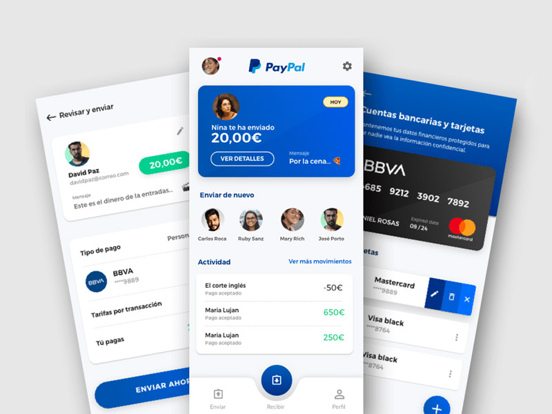 PayPal 应用重设计素材之家精选sketch素材