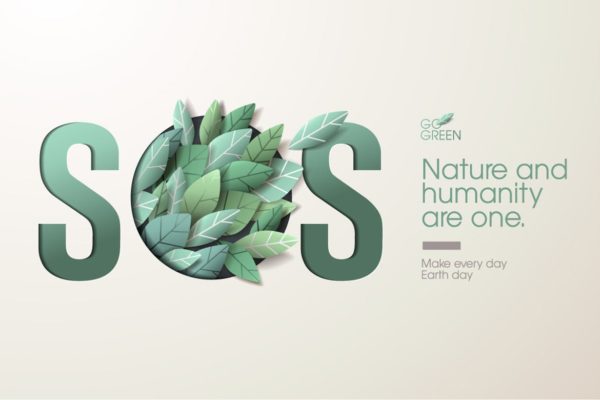 大自然绿色主题网站Banner广告概念素材库精选设计素材v3 Nature web banner concept design