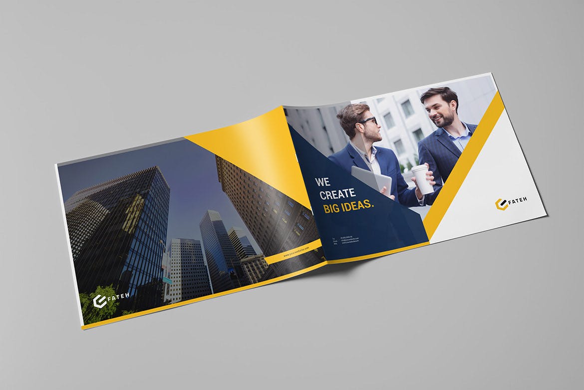 金融咨询公司企业介绍画册设计模板v2 Business Brochure Vol.2 Landscape插图(12)