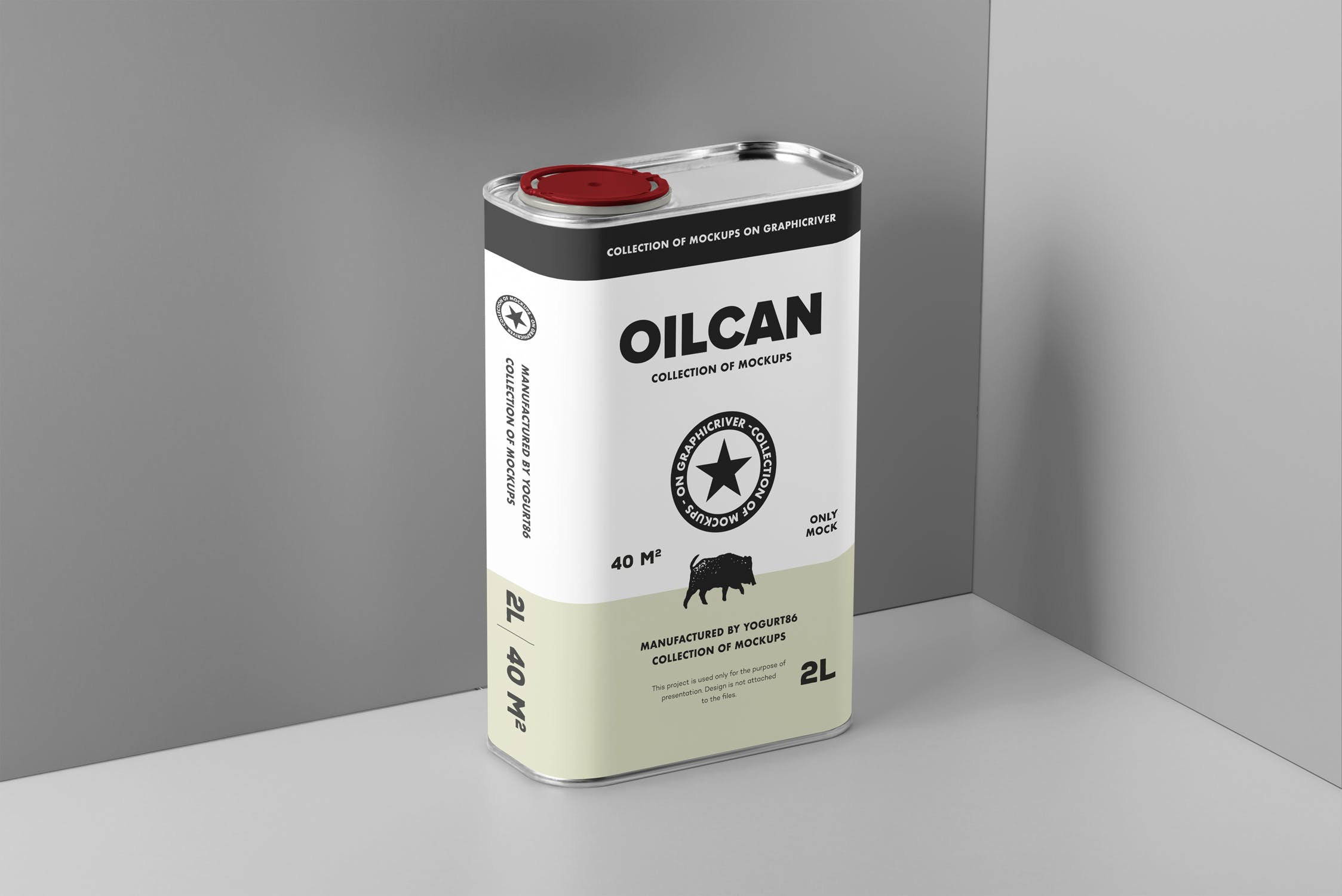 方形油罐外观设计图素材库精选模板 Oil Can Mock-up插图(5)