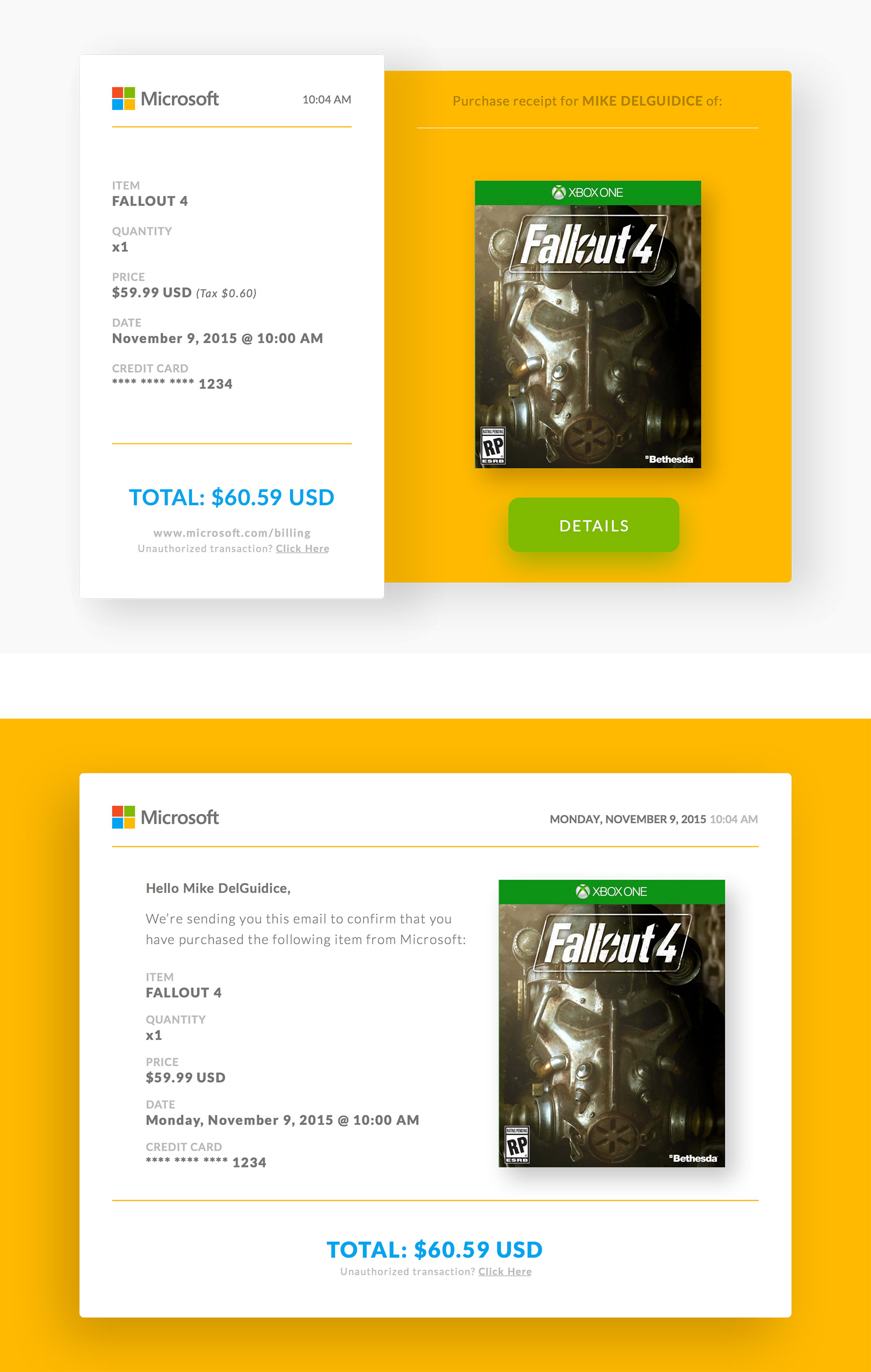 Email Receipt