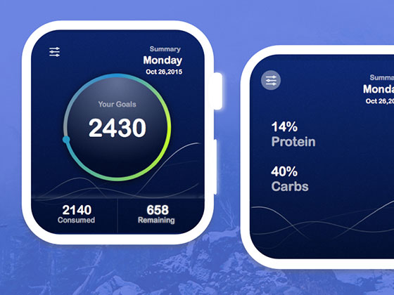 Calories Calculator UI素材之家精选sketch素材
