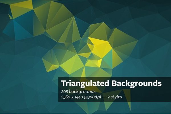 208款三角抽象图形背景 Triangulated – Abstract Backgrounds