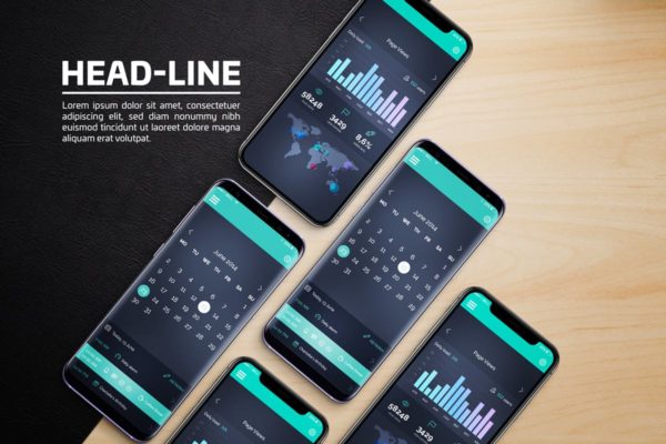 Android &amp; iOS 客户端UI设计演示样机 Android &amp; iOS Mockup