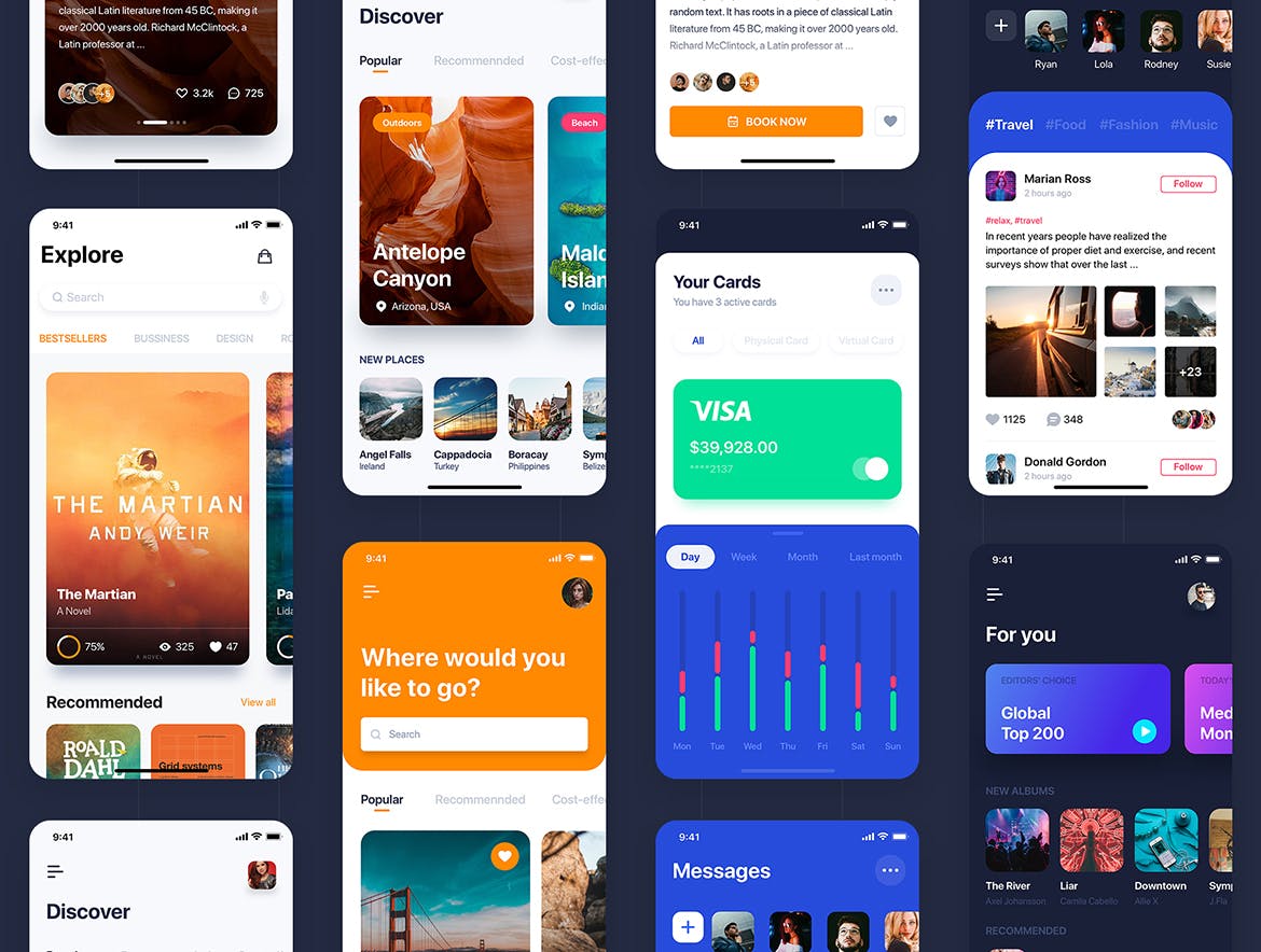 网上支付生活服务APP应用界面设计XD素材插图(3)