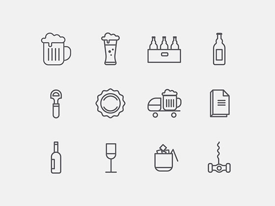 Bar Icons素材之家精选sketch素材