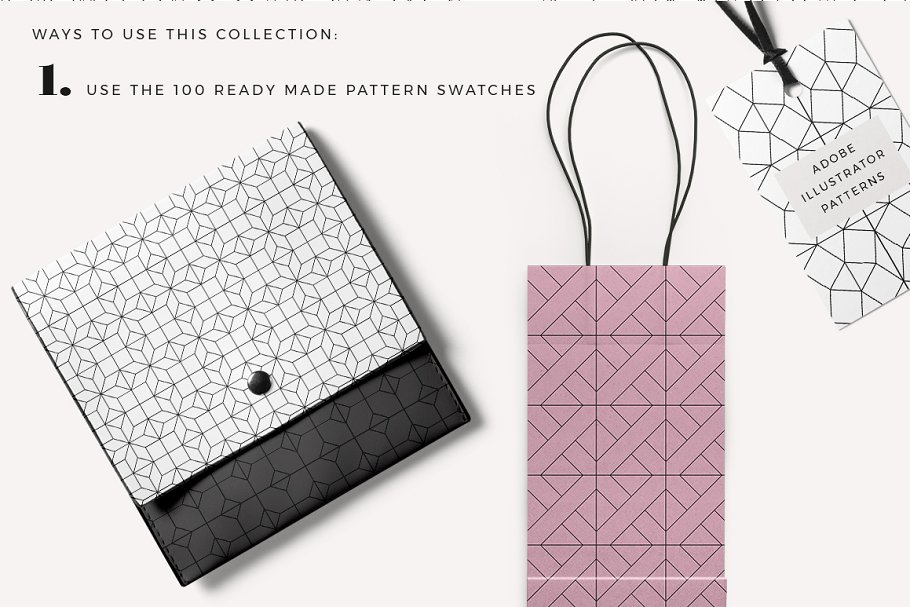 100款几何图案纹理 100 Geometric Tiles – Patterns插图(1)