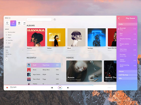 iTunes 界面概念设计素材之家精选sketch素材