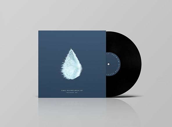 乙烯基唱片包装封面&amp;CD封面设计效果图样机 Vinyl Record Mockup