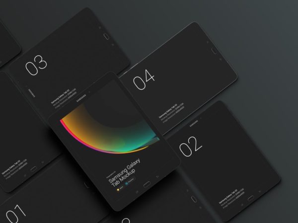 超级主流桌面&amp;移动设备样机系列：Samsung Galaxy Tab 三星智能平板样机 [兼容PS,Sketch;共3.77GB]