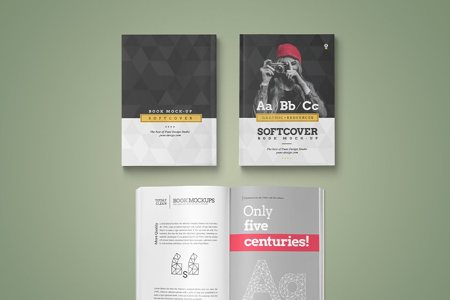 软封面书籍样机 Softcover Edition / Book Mock-Up插图(5)