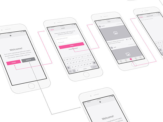 Snap iOS Wireframes素材之家精选sketch素材