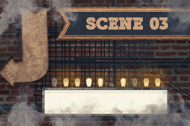 大帐篷灯泡装饰金属字体场景模板6 Marquee Light Bulbs Front 6 -Scenes & Tutorials插图(4)