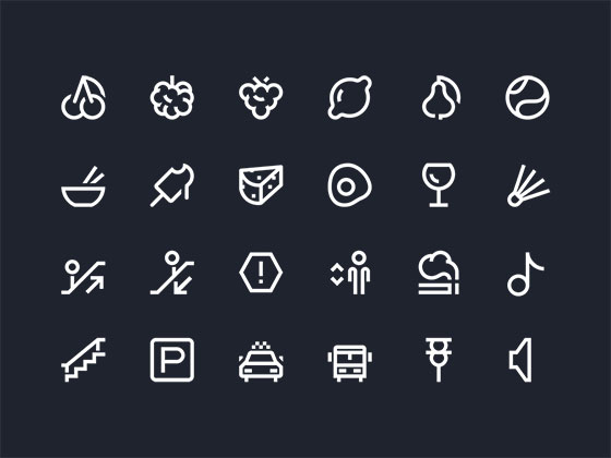 110 Line Icons素材之家精选sketch素材