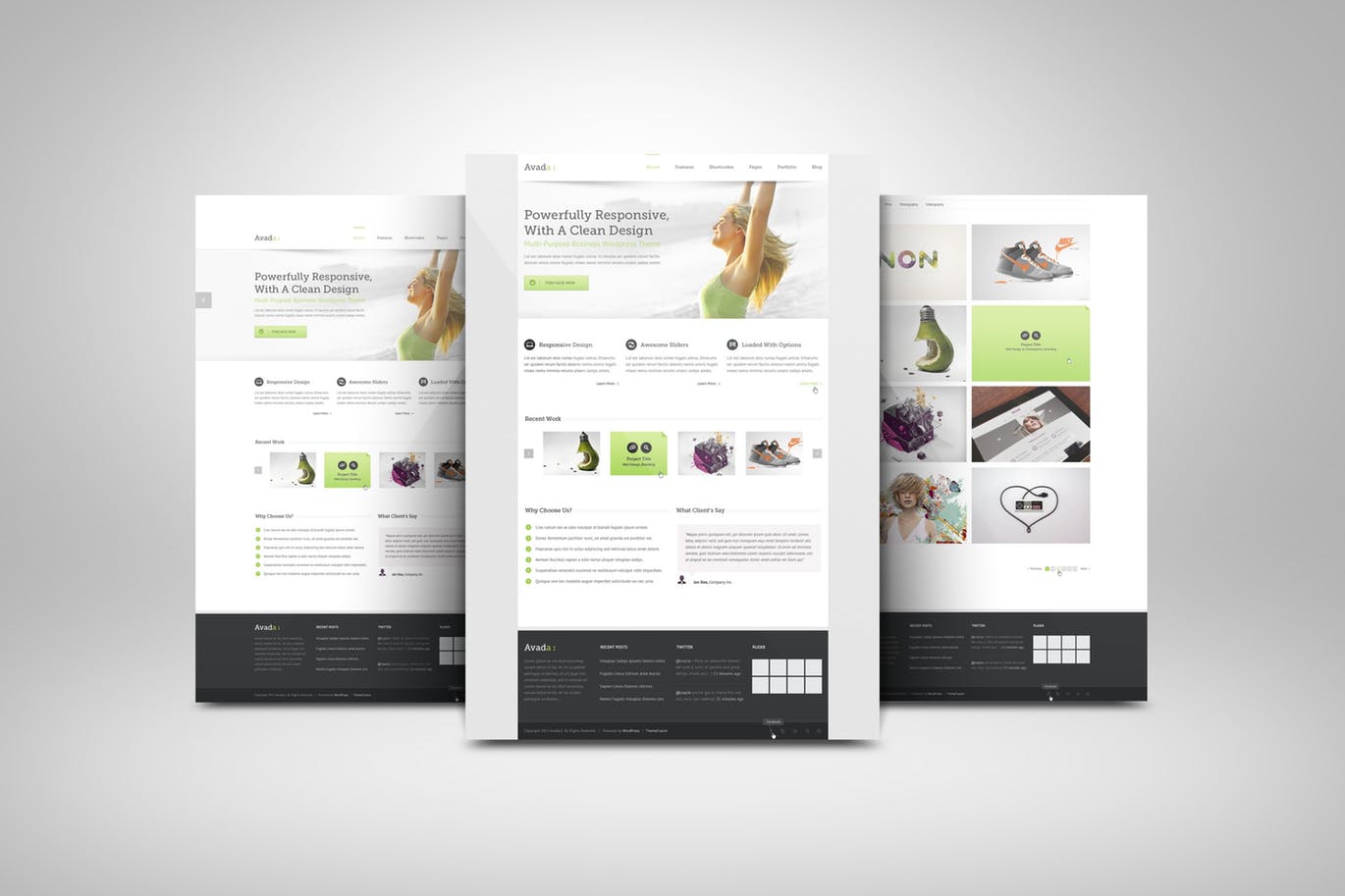 网站UI设计3D展示图样机模板 3D Web Presentation Mockup (V1)插图