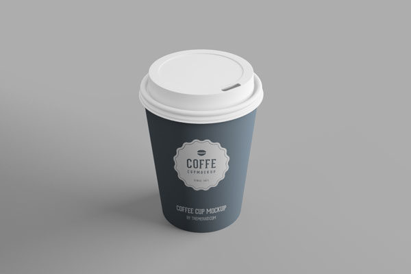 一次性咖啡杯子样机模板