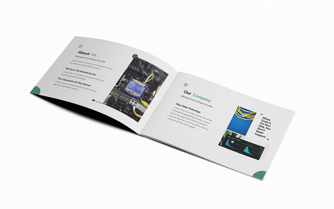 A5尺寸规格横版产品手册公司画册设计模板 ISP A5 Brochure Template插图(3)