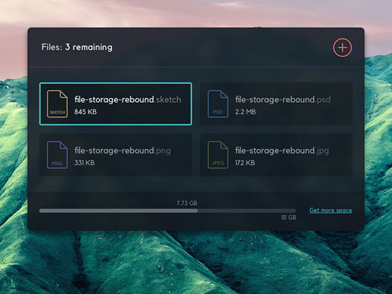File Uploader Widget素材之家精选sketch素材