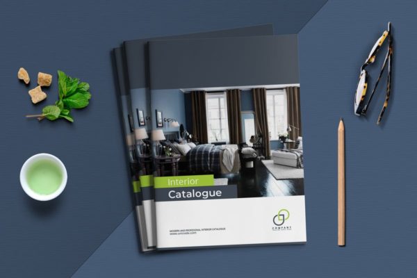 A5尺寸产品目录设计模板 A5 Interior Catalogue Template