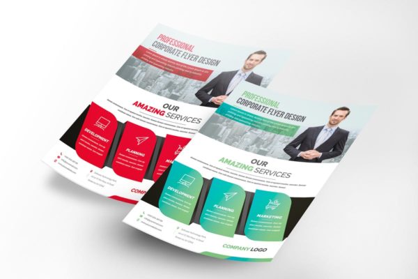 企业招商企业宣传海报模板 Corporate Flyer
