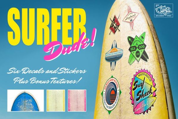 冲浪&amp;沙滩主题Logo模板 Surf and Beach Style Logos