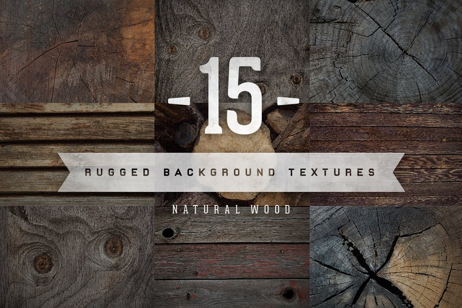 自然木材木纹图案纹理 Natural Wood Texture Pack插图(1)