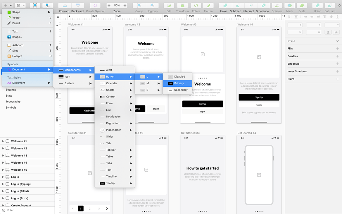 适用于iPhone 11手机APP应用UI设计线框图组件 iPhone Wireframe Kit插图(2)