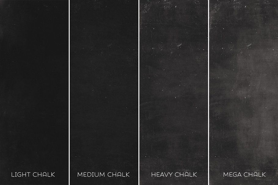 各种配色黑板背景素材 Chalkboard Digital Paper Textures插图(1)