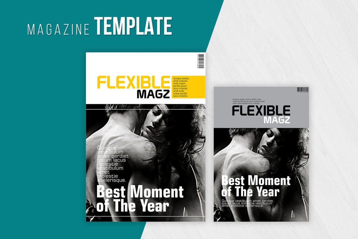 专业/干净/现代的杂志设计INDD模板 Clean and Modern Magazine Template插图