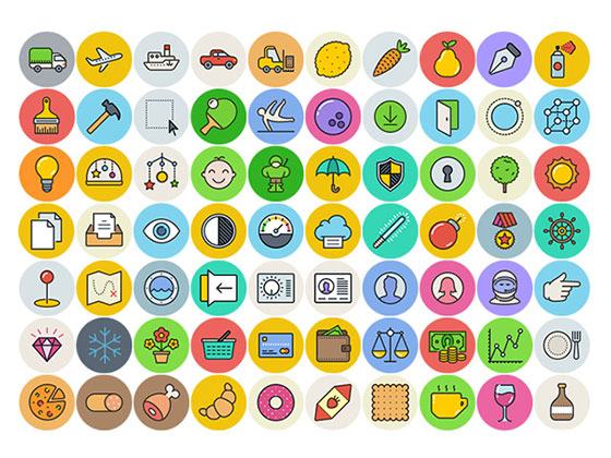 UniGrid Flat Icon Set素材之家精选sketch素材