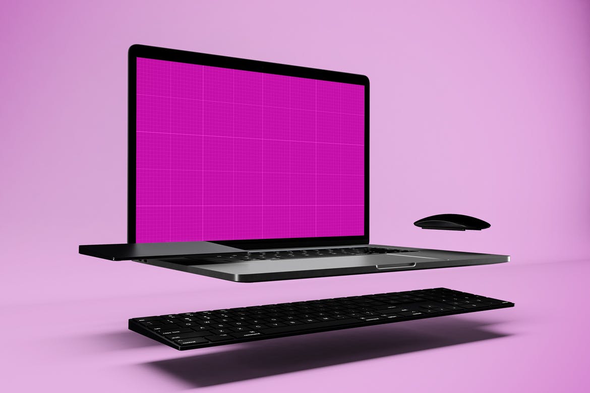 悬浮风格MacBook Pro笔记本电脑Web设计预览素材库精选样机v3 Macbook Pro Mockup V.3插图(11)