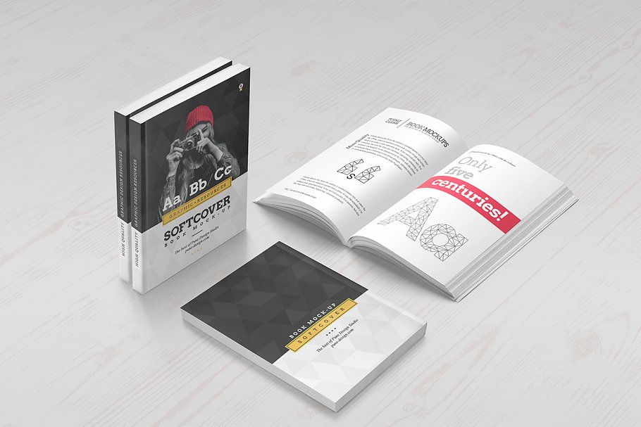 软封面书籍样机 Softcover Edition / Book Mock-Up插图(6)