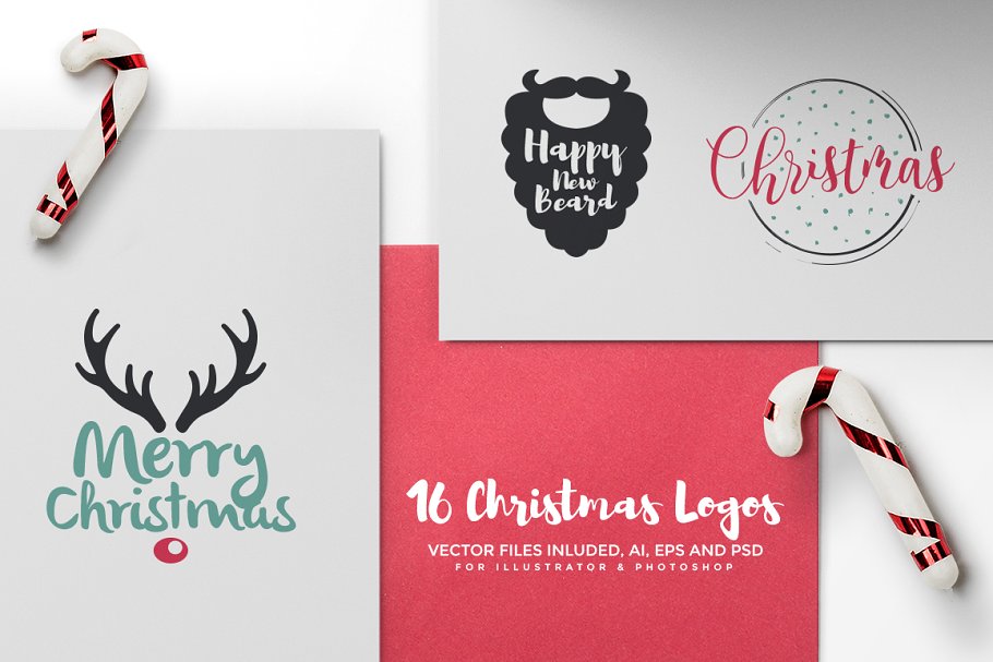 圣诞节主题设计项目素材库 Christmas Graphics Bundle插图(12)