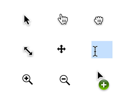 OS X Cursors素材之家精选sketch素材