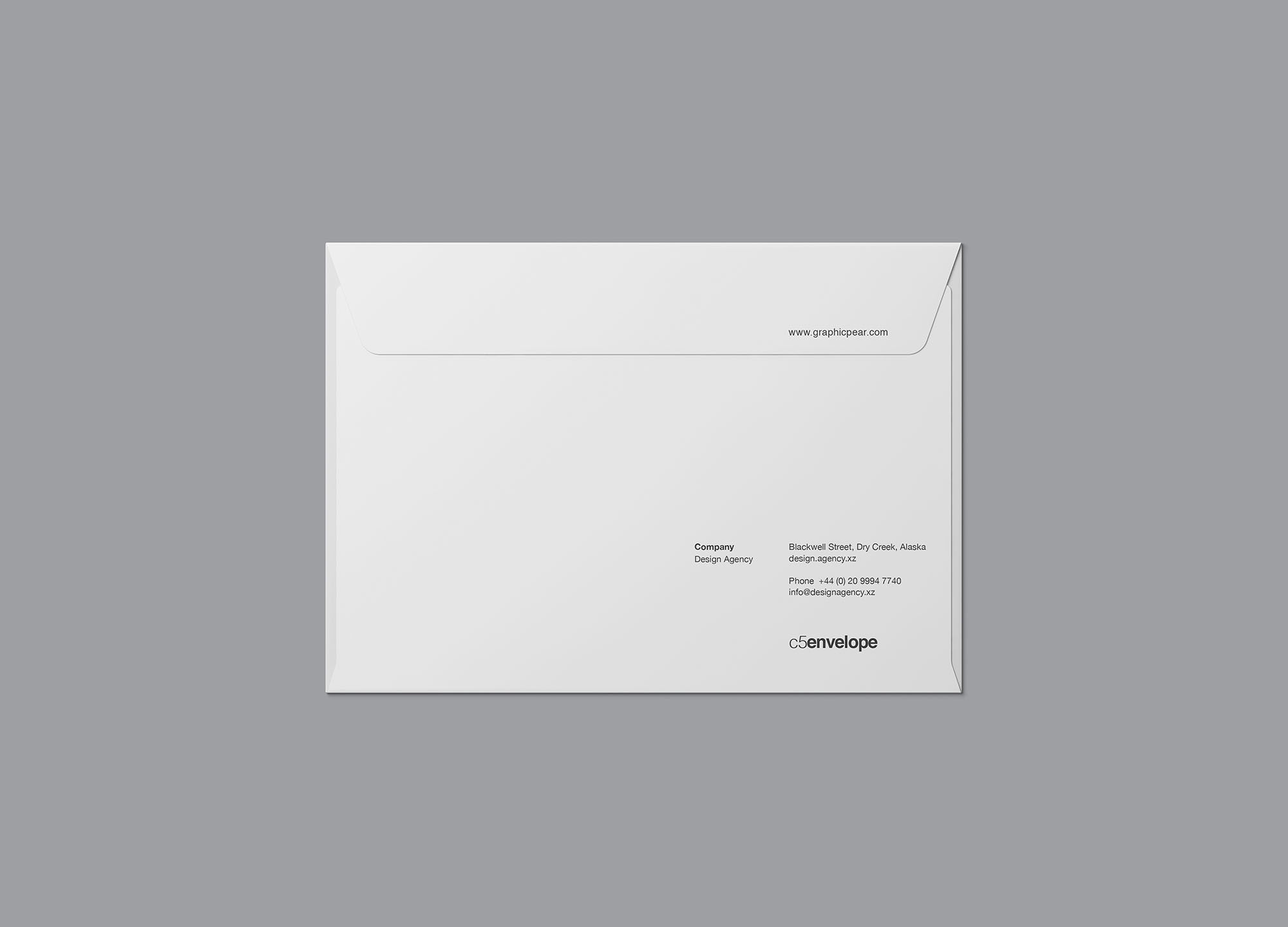 C5尺寸大小信封设计样机模板 C5 Envelope Mockup插图(6)