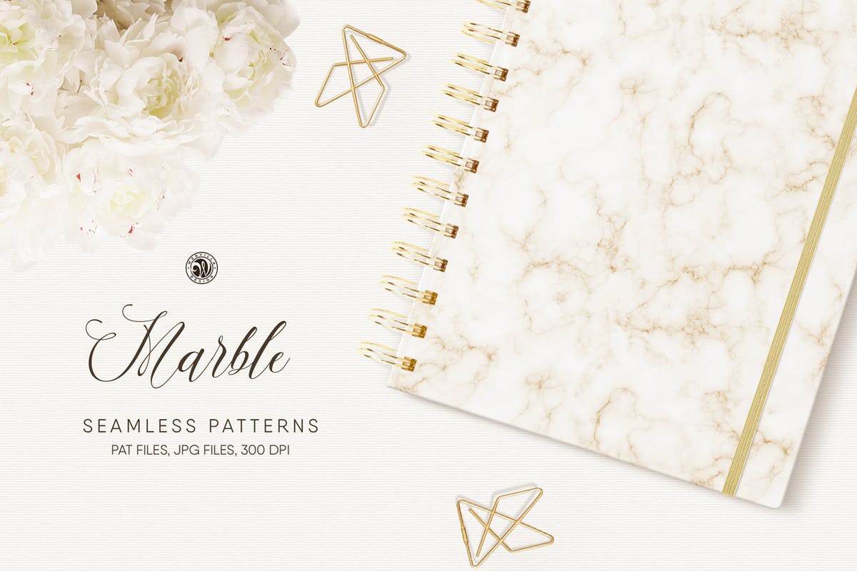 12款高档大理石肌理纹理素材 Seamless Marble Patterns插图