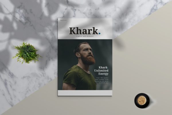 男人装服装产品画册&amp;时尚杂志设计模板 Khark – Fashion Lookbook &amp; Magazine