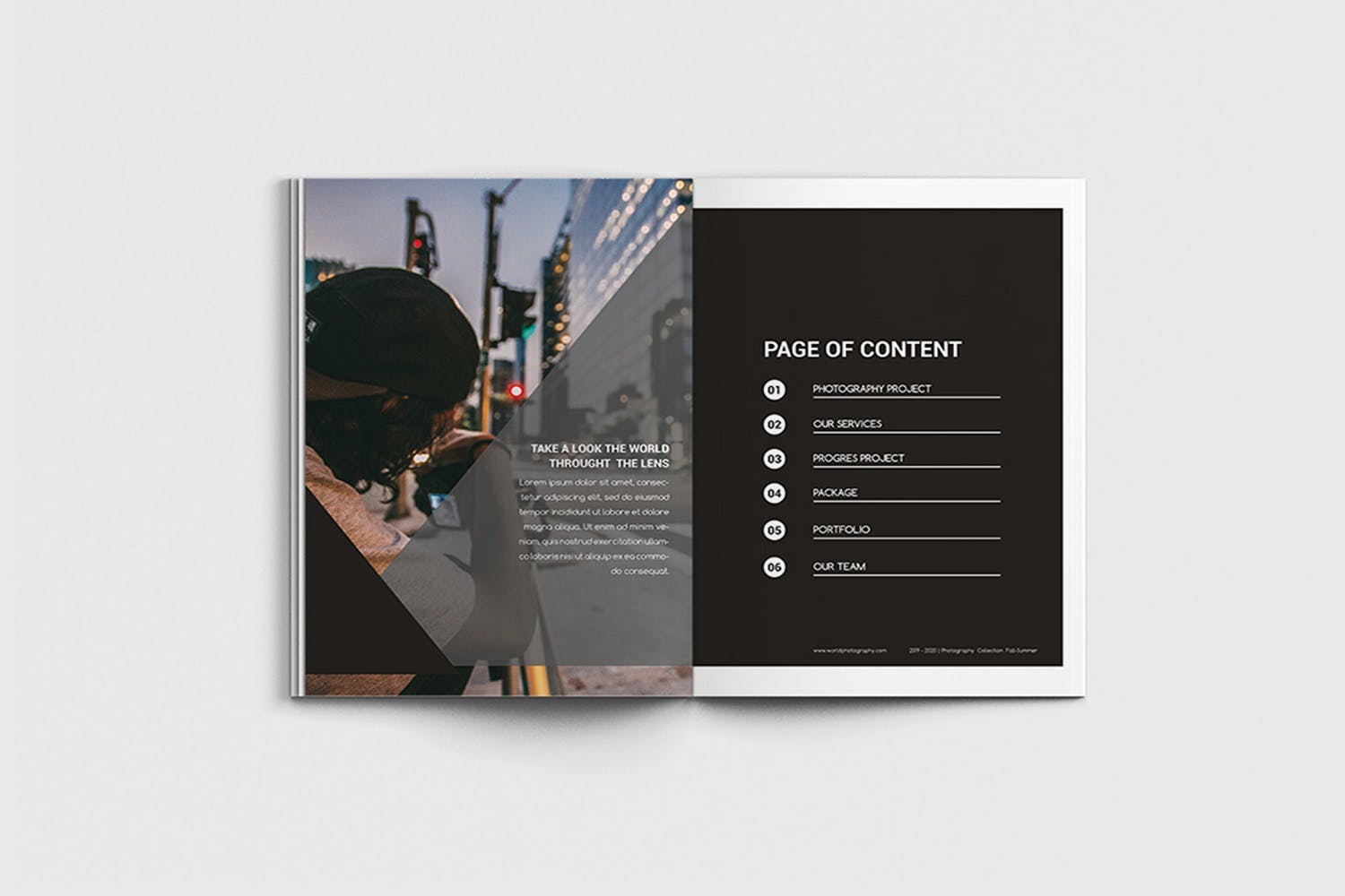 摄影作品集/摄影工作室画册设计模板 Fotograph – A4 Photography Proposal Template插图(1)