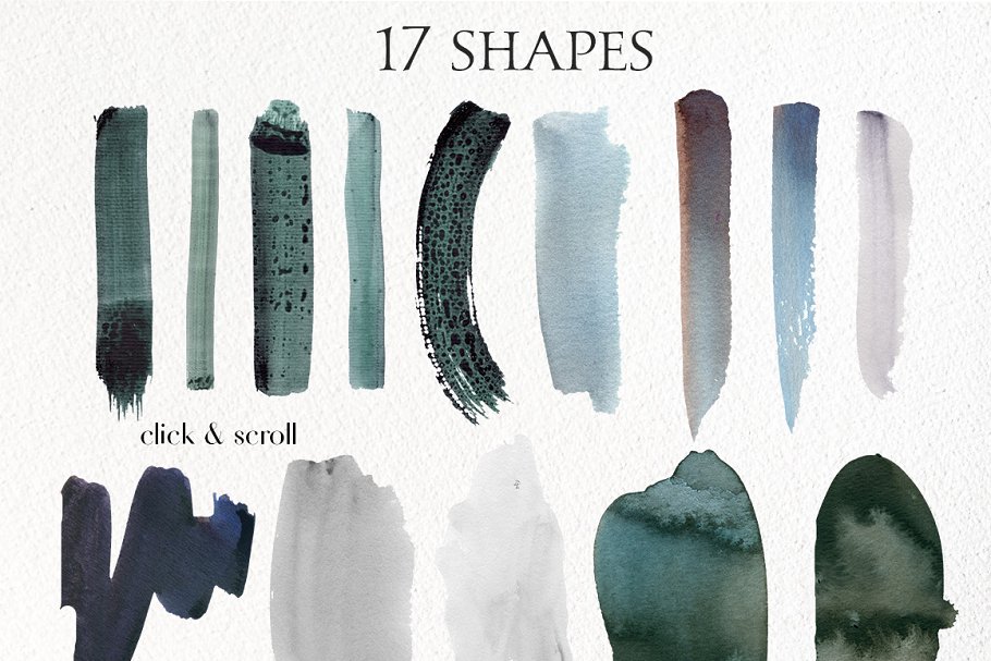 冬天日出氛围水彩笔画背景 Whisper – Watercolor Backgrounds插图(2)