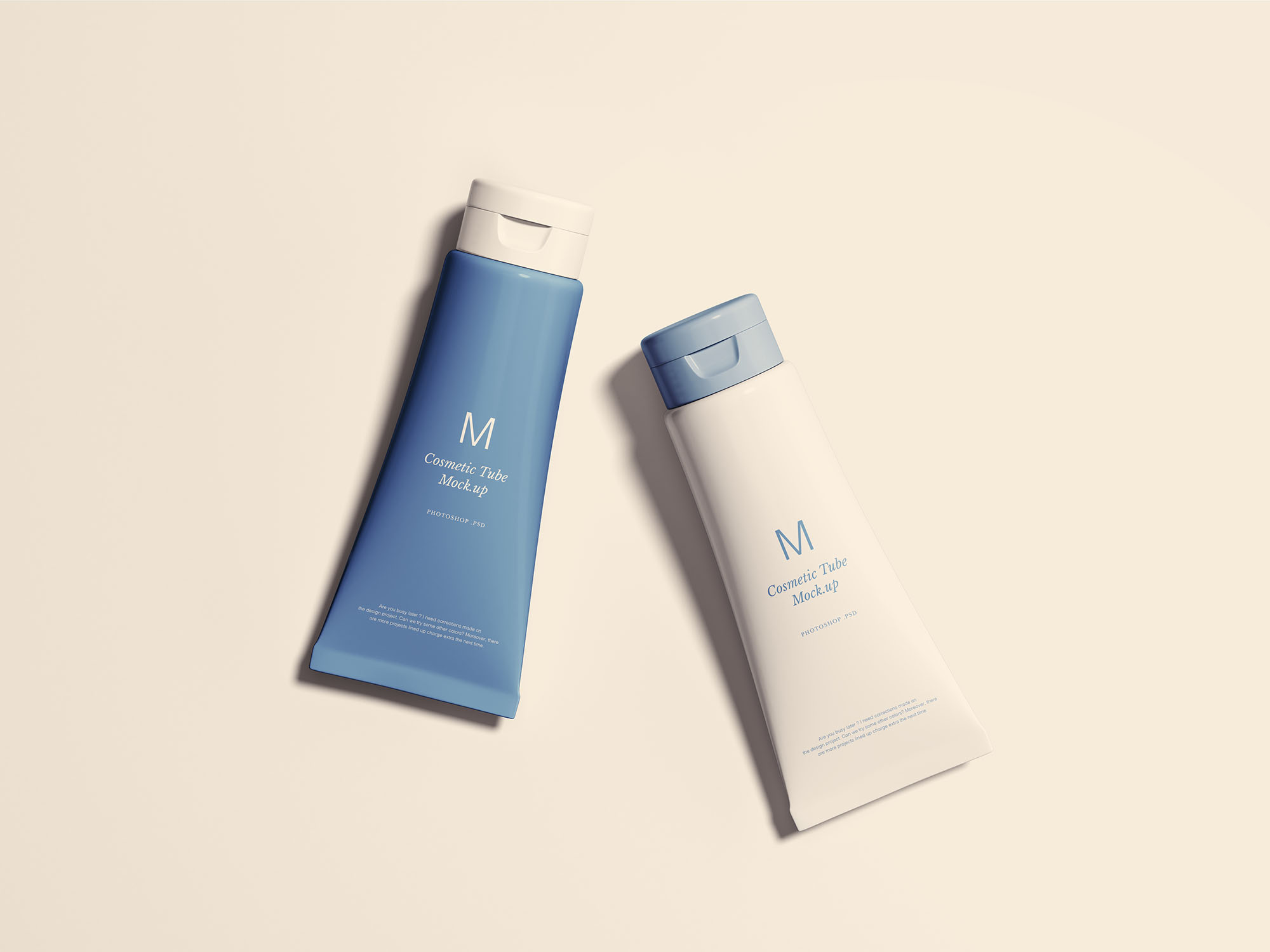 化妆品软管包装外观设计效果图样机 Cosmetics Tubes Mockup插图
