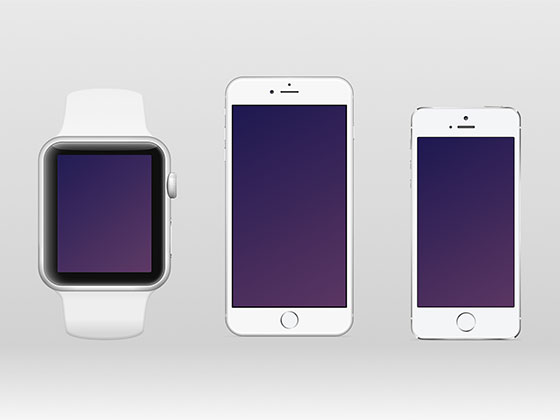 Apple Watch &amp; iPhone Mockups素材之家精选sketch素材