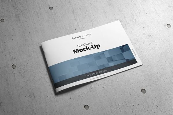 产品手册企宣小册子样机模板 Brochure Mock-Up / A4 Landscape