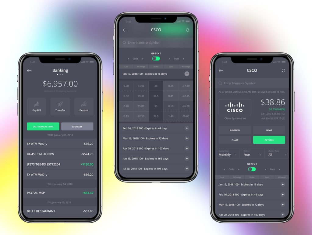 令人惊叹的加密银行iOS UI Kit 下载[sketch]插图(2)