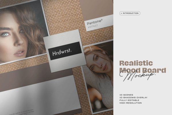 情绪板照片墙设计图样机素材库精选套件 Moodboard Mockup Kit