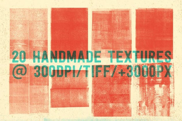 凸版印刷&干墨打印纹理素材 Letterpress & Dry-Ink Print Textures插图(1)