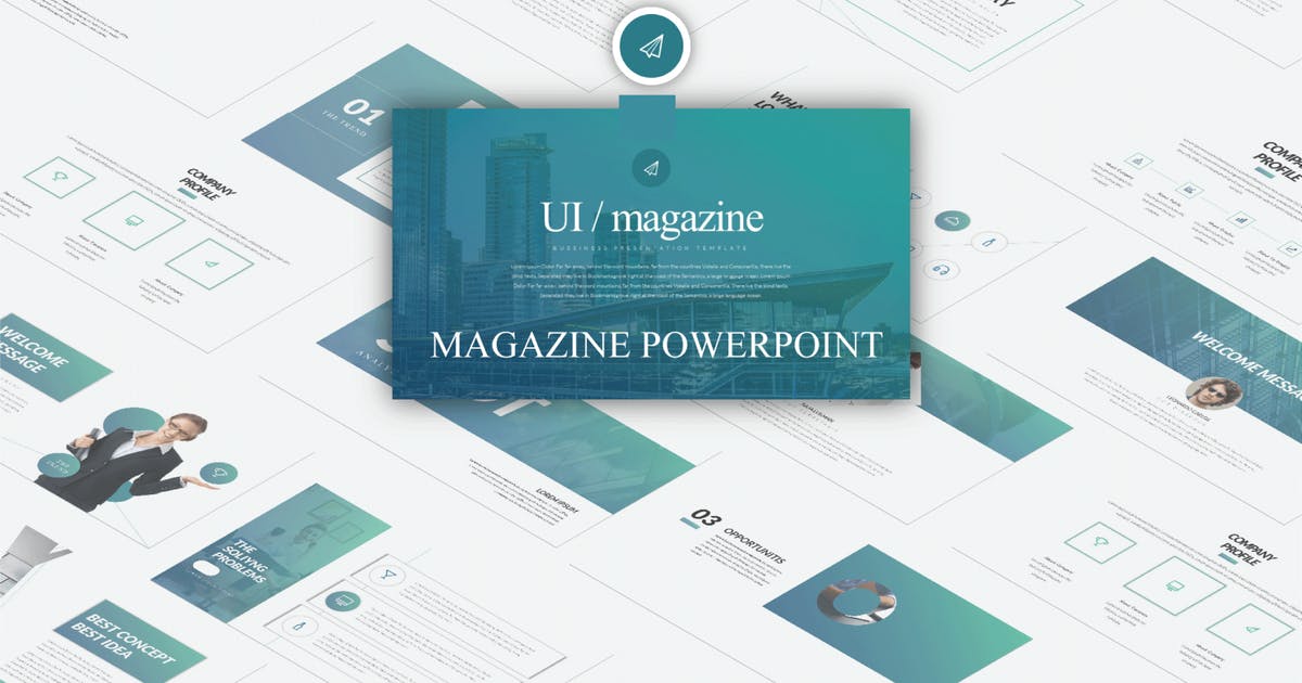 企业优势企业介绍SWOT分析Keynote幻灯片模板 Ui Magazine – Keynote LS插图