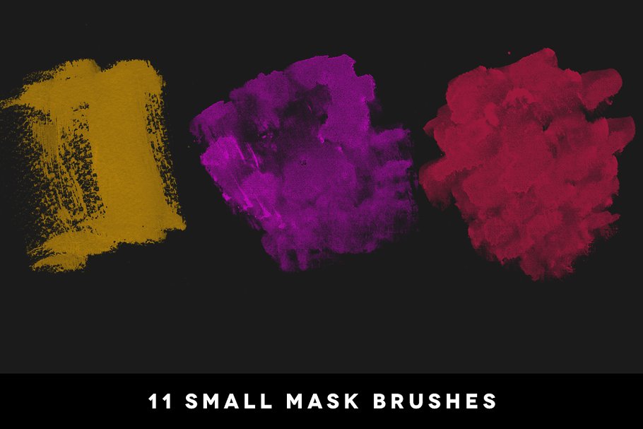 手工绘制画笔纹理PS笔刷 Creative Masking Kit插图(8)