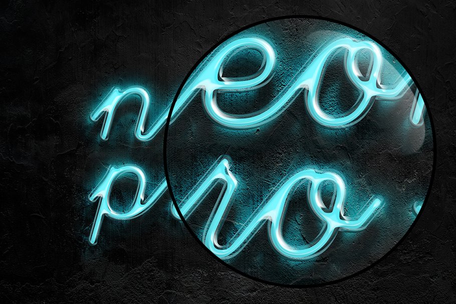 霓虹灯字体文本图层样式 Neon Pro text effect插图(3)
