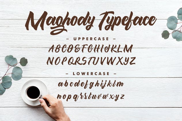 大胆豪迈粗笔画英文手写字体 Maghody Script插图(9)